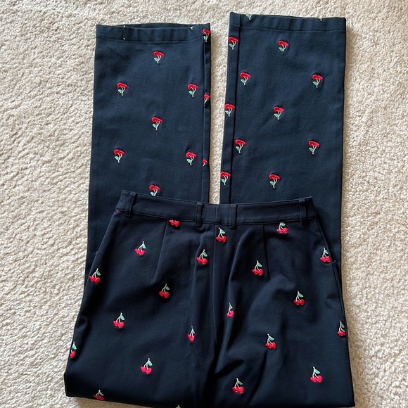 St.John Sport Wild Cherry Navy Pants - Picture 4 of 10